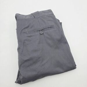 Vintage 90s Nike Men's 34 Pleated Pants Gray Cotton Unhemmed Macau Read
